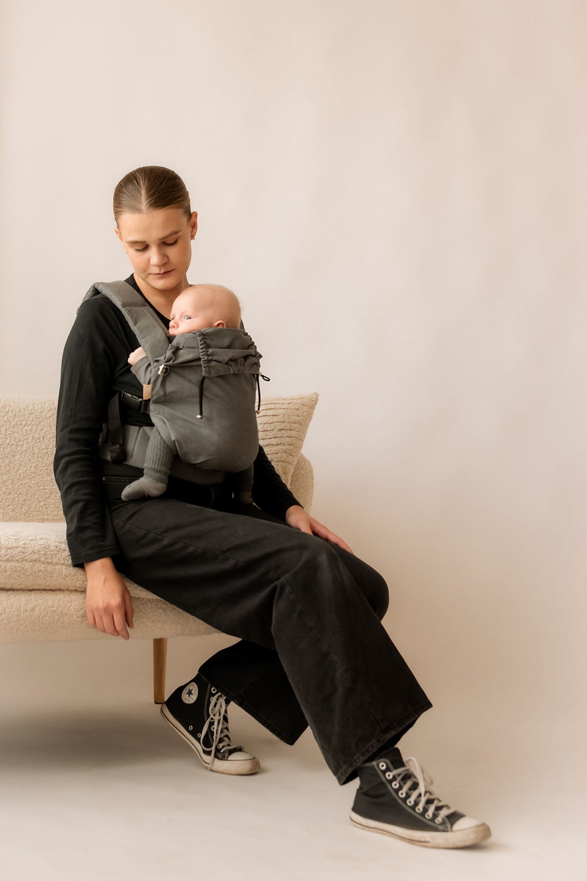 nosítka od narození MINU Steel Grey barva